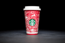 starbucks cup with holiday doodles