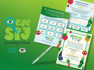 awareness campaign partnership with green bay packers for client shopko optical
