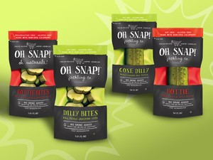 oh snap pickles food packaging portfolio example