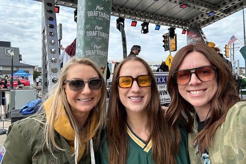 katie bramschreiber director of integrated strategy at an event