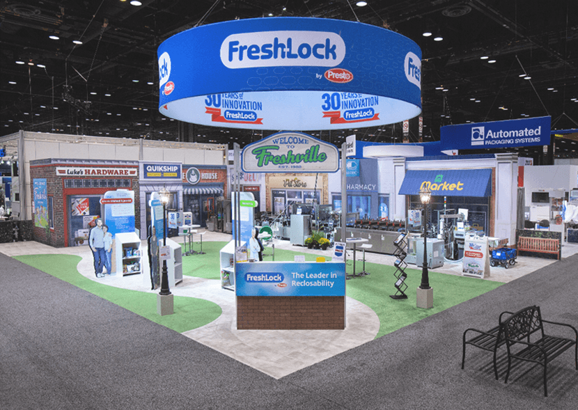 PACK EXPO 2018 Fresh-Lock's Tradeshow Booth Welcome to Freshville