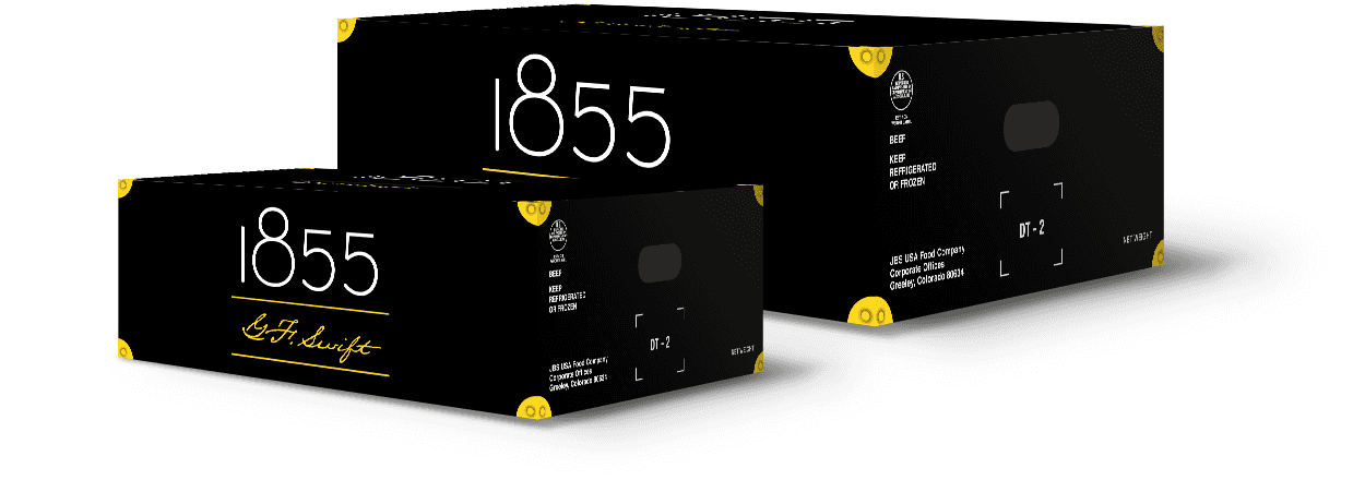 1855 Beef packaging design by Element