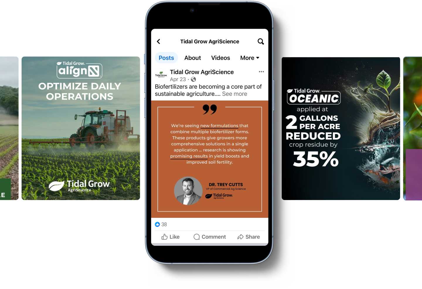 Tidal Grow AgriScience Social Media by Element